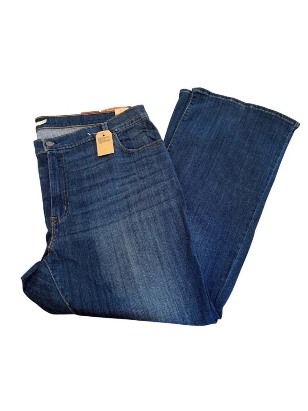 Levis 726 Flare Womens Jeans Plus Size 24W M  Dark Wash High Rise Hypersoft *T14